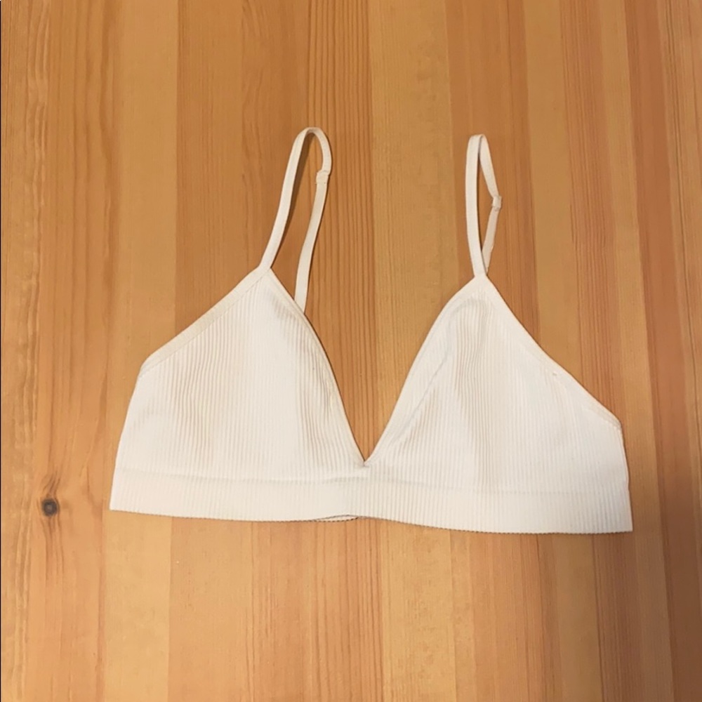 UO Out From Under Ribbed Triangle Bra